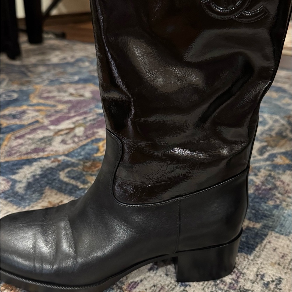 CHANEL Ascot Mid-Calf Boots 37C